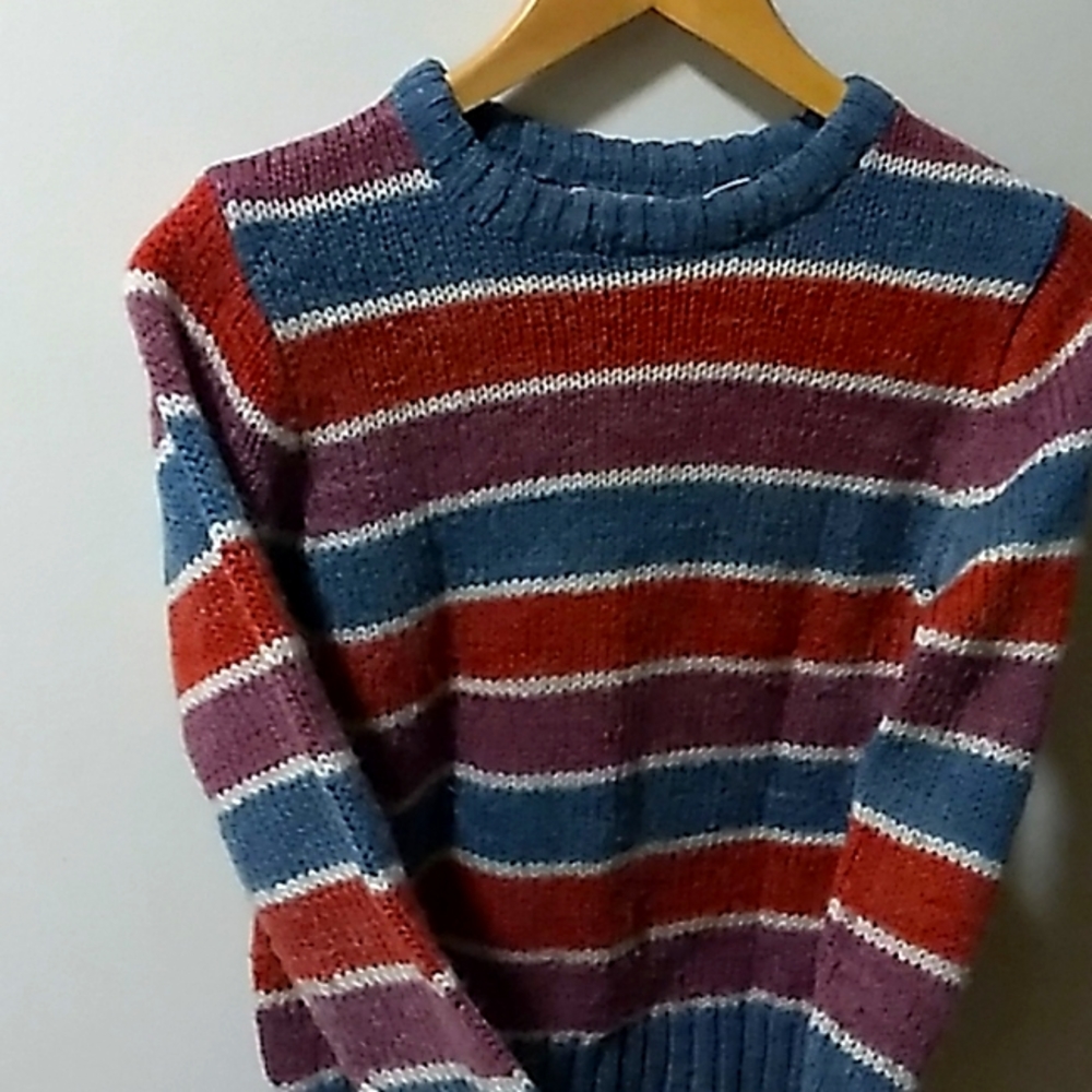 🔴 Vintage Andrew St. John Small Multicolored Sweater